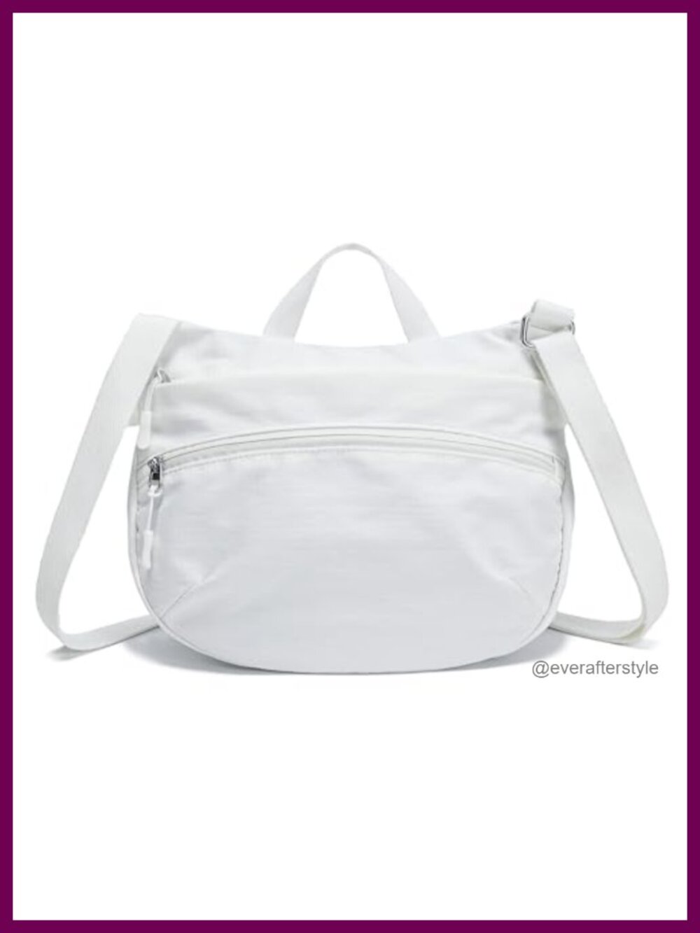Nylon Small Crossbody Bag Lightweight Top Handle Purse Packable Travel